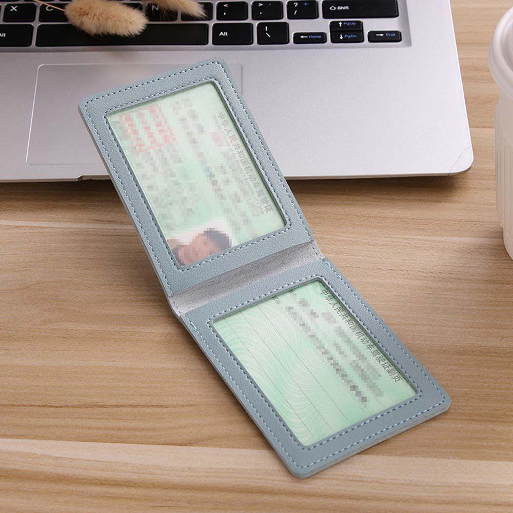 FORBETTER Ví Da PU Đựng Bằng Lái Xe Màu Kẹo Ngọt Phong Cách Vintage