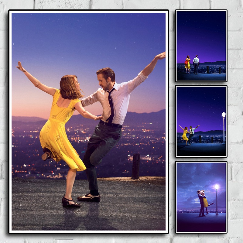 Phim Hài Âm Nhạc La La Land Về Jazz Pianist Tình Yêu Trang Trí Nhà Cửa Retro Poster