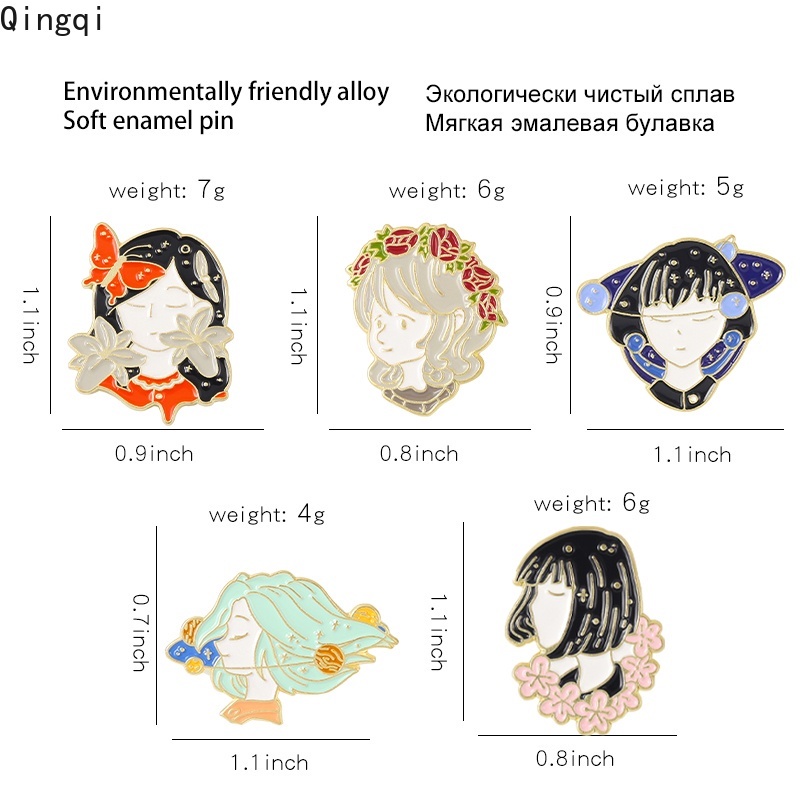 Ghim cài áo Miss Zoe hình hoa bướm hành tinh hoạt hình xinh xắn