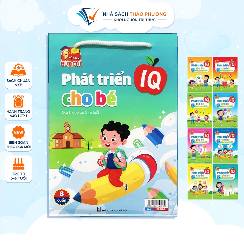 Sách - Bộ phát triển IQ cho bé 5 đến 6 tuổi