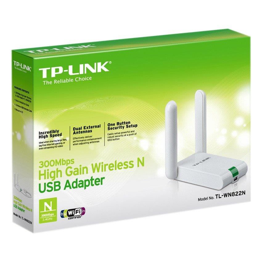 TP-Link TL-WN822N - USB Wifi (high gain) chuẩn N tốc độ 300Mbps