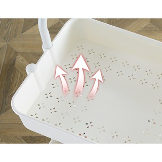 Kệ để đồ 3 tầng có bánh xe