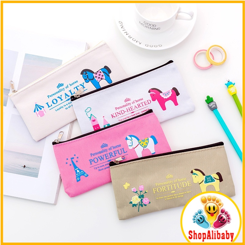 Túi bút chì chất liệu canvas họa tiết Snoopy đáng yêu E568