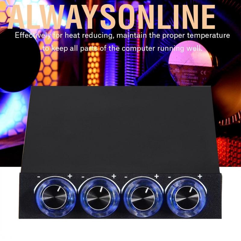 Quạt Tản Nhiệt Có Đèn Led 4 Kênh Cho Pc