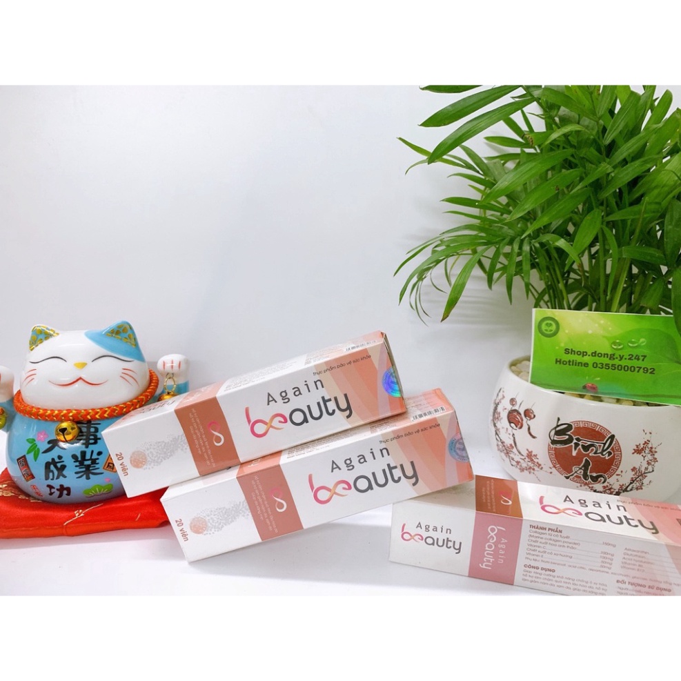 ✅[Mua 3 Tặng 1] Viên sủi Again Beauty  [Freeship] - Hỗ trợ làm trắng và trẻ hóa da, mờ nám, ngăn ngừa lão hóa (20 viên)