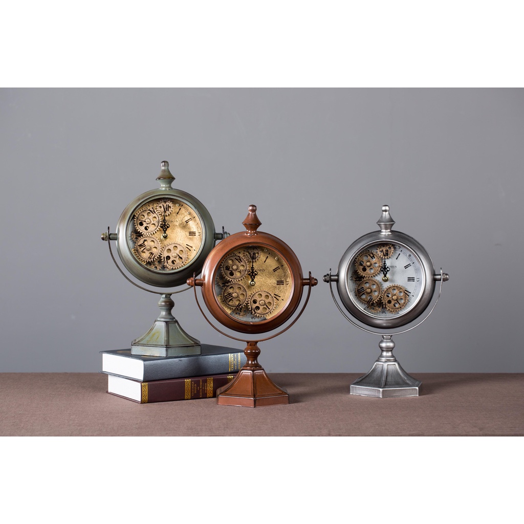 Đồng hồ treo tường bánh răng chuyển động phong cách vintage mã GTCM16231