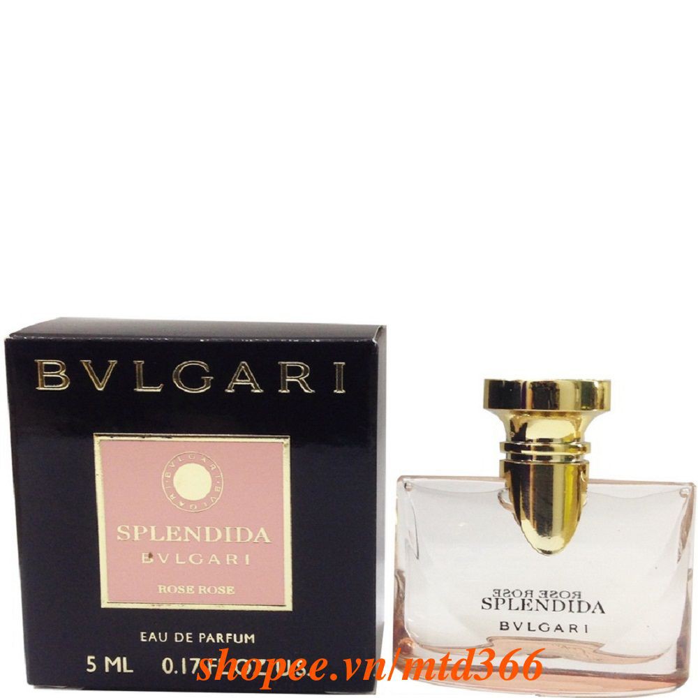 Nước hoa Bvlgari 5ml Splendida Rose Rose For Women 100% chính hãng.