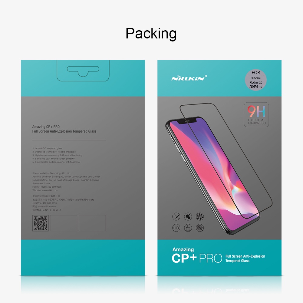 Kính Cường Lực 9H Nillkin Bảo Vệ Toàn Màn Hình Cho Xiaomi Redmi 10 / 10 Prime / Redmi 10 2022