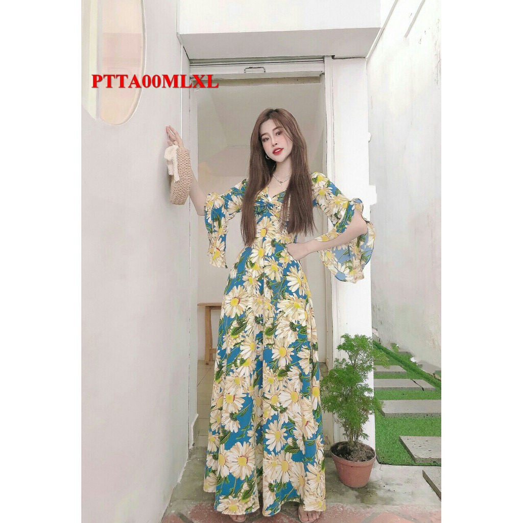 ĐẦM HOA TAY LOE SANG TRỌNG