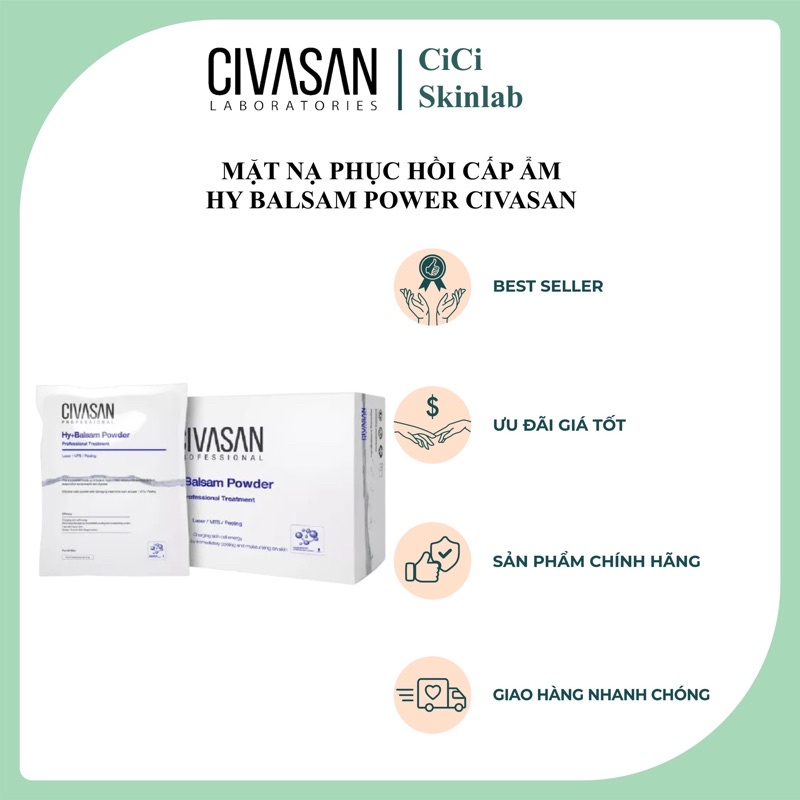 [Hàng Chính Hãng] Mặt nạ phục hồi cấp ẩm da Hy+Balsam Powder Civasan