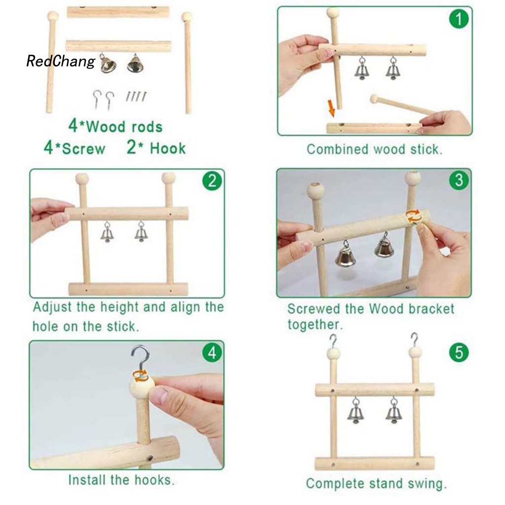 Set 8 Món Đồ Chơi Sáng Tạo Cho Vẹt Cưng