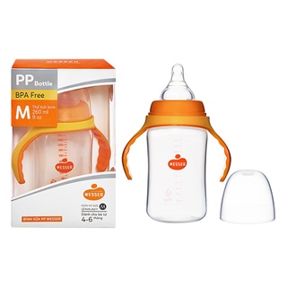 Bình sữa pp wesser cổ rộng 260ml