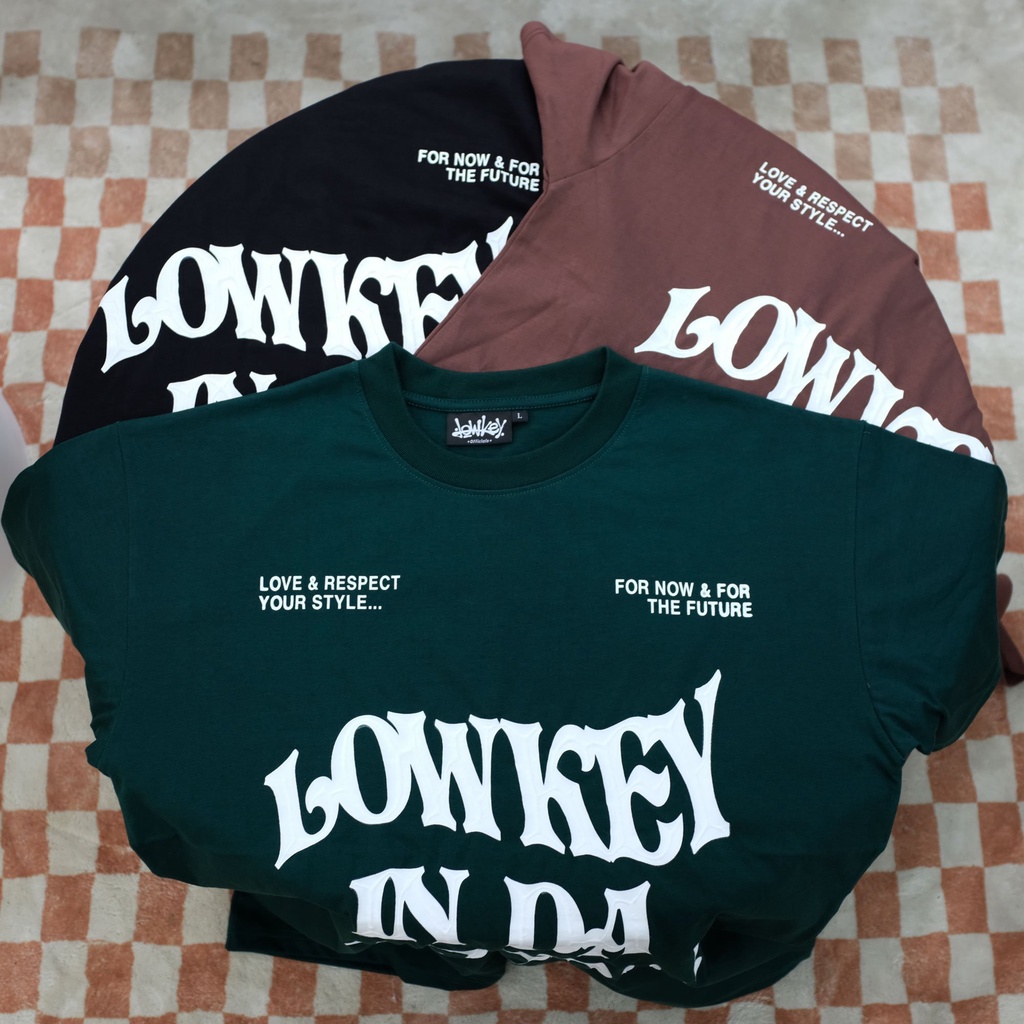 Áo thun Unisex Lowkey In Da Hood - Hình In Nổi