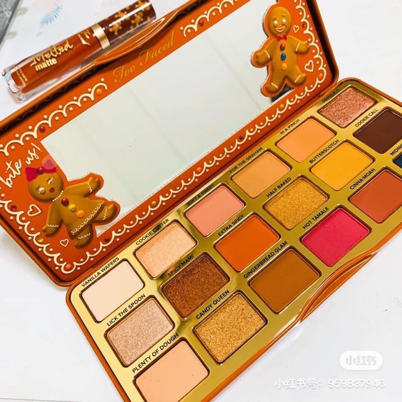 Bảngggg phấn mắt Too Faced GINGERBREAD