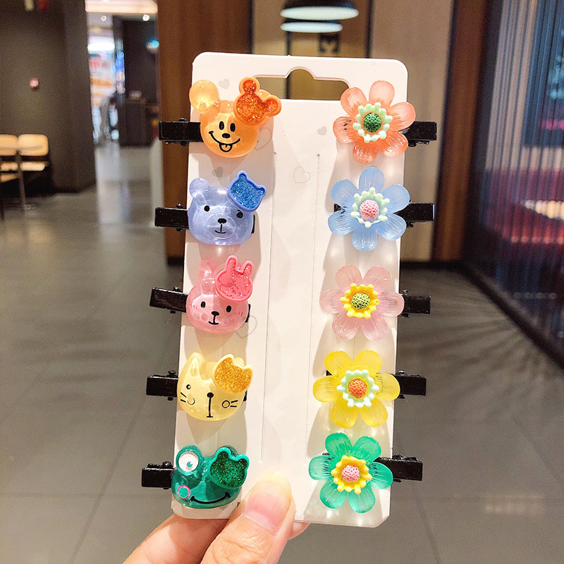Set 10 Kẹp Tóc Hình Cây Kem Xinh Xắn Cho Bé Gái
