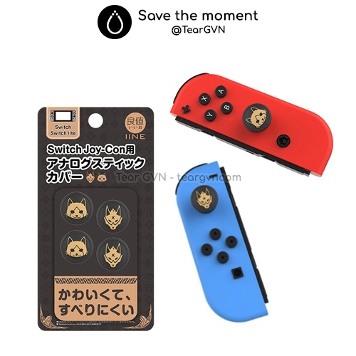 Bọc Analog Monster Hunter (IINE) cho Joy-con Nintendo Switch - Vỉ 2 cặp