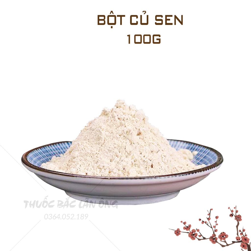 Bột củ sen nguyên chất 100g (Giàu dinh dưỡng, hỗ trợ giảm cân)