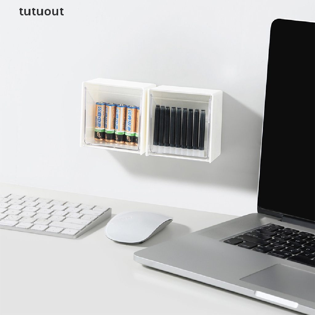 Hộp Nhựa Đựng Bông Tẩy Trang Gắn Tường Tiện Lợi