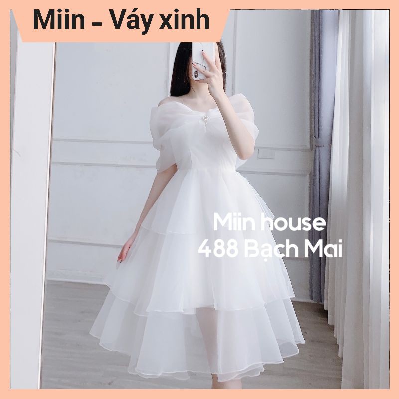 Váy công chúa 3 tầng tơ xốp