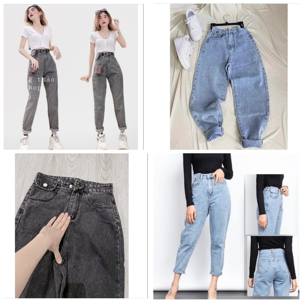 Quần Jeans Nữ Dáng Baggy Siêu Xinh🦋 Quần Bò Jean Nữ Dáng Thế Thao