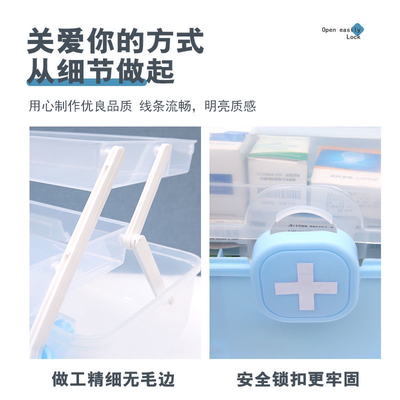 Hộp Đựng Thuốc Cỡ Lớn Nhiều Ngăn Tiện Dụng Cho Gia Đình