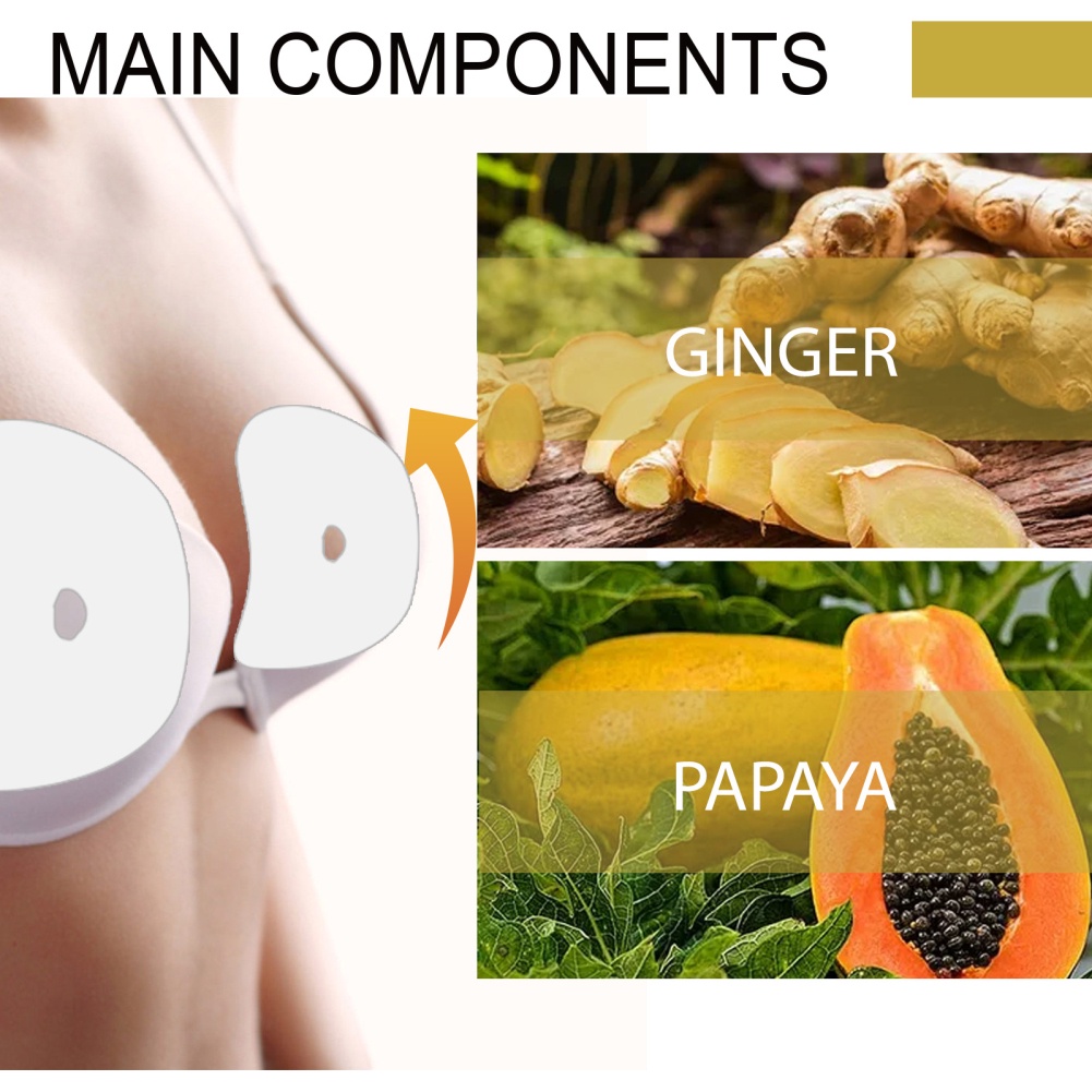 Miếng Dán Ngực Eelhoe, 10 Miếng Dán Ngực, Feng Yun Tira, Chất Độn Và Đầy, Dán Ngực, Chăm Sóc Ngực, Miếng Dán Làm Đẹp Gừng-Ampere