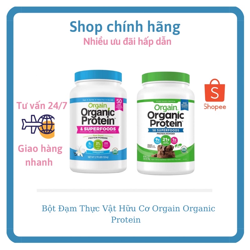 [Quận 3] Bột Đạm Orgain Organic Protein