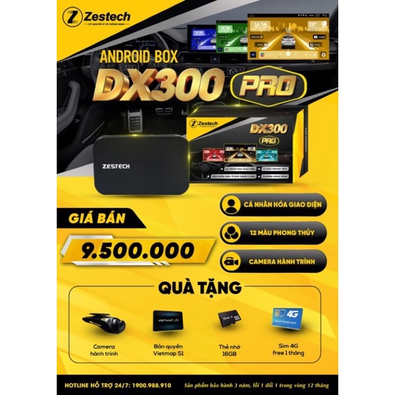 Bộ Android Box Zestech Dx300 Pro Cho Ô Tô