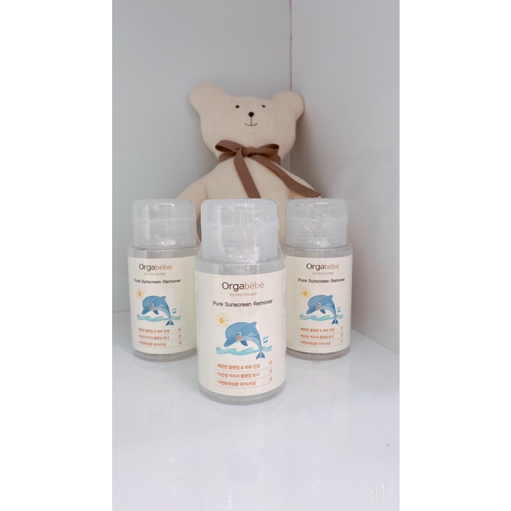 Kem chống nắng hữu cơ Orgabebe 50g SPF 50+ PA+++  và tẩy trang Orgabébé Nội địa Hàn