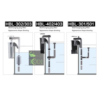Lọc thác bể cá cảnh SUNSUN HBL-402