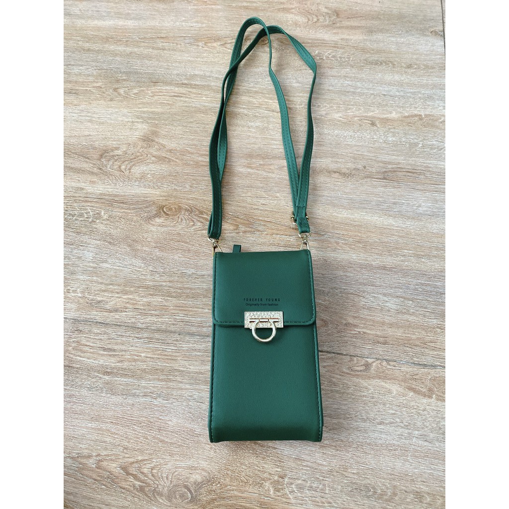 Túi da đeo chéo bỏ điện thoại sang chảnh dáng đứng Rosabell