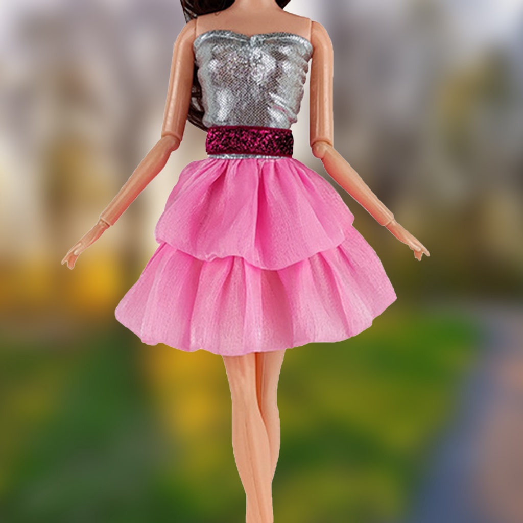 Đầm Ngắn Thân Thiện Với Da Cho Búp Bê