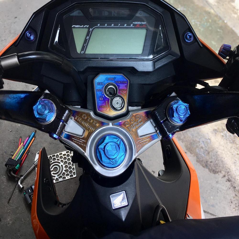 TEM TITAN DÁN GHI ĐÔNG TRANG TRÍ XE DÀNH CHO SONIC 150CC (100% TITAN)