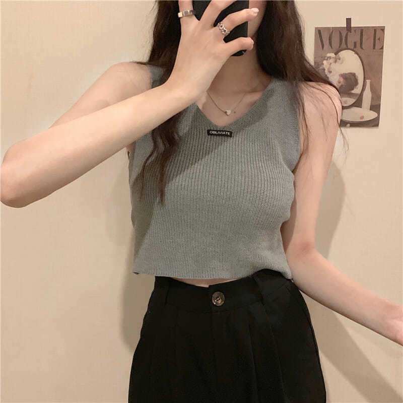 Áo Dệt Kim Hai Dây Cổ Chữ V Phong Cách Âu Mỹ Thời Trang Mùa Hè Dành Cho Nữ