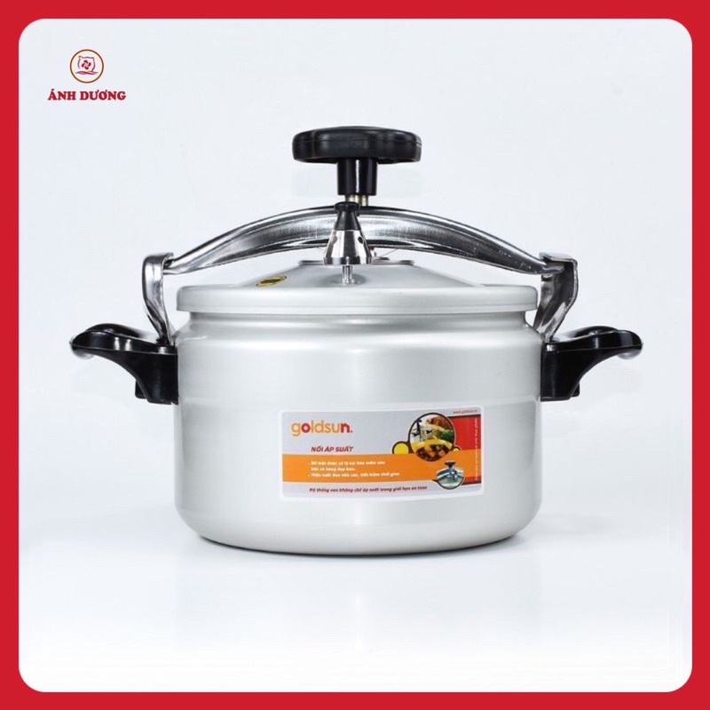 Nồi áp suất nhôm Goldsun 2401/2501 | Nhôm điện hóa mềm | Dung tích 4L/5L [Bền đẹp] [Bền Đẹp]