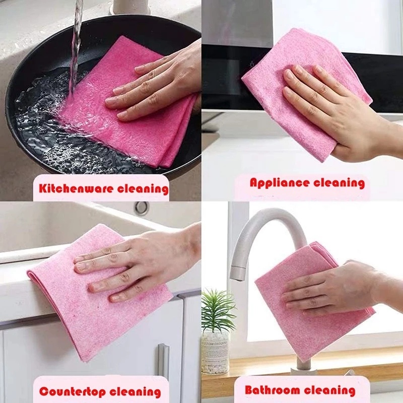 1 khăn lau xơ dừa tái sử dụng đa năng