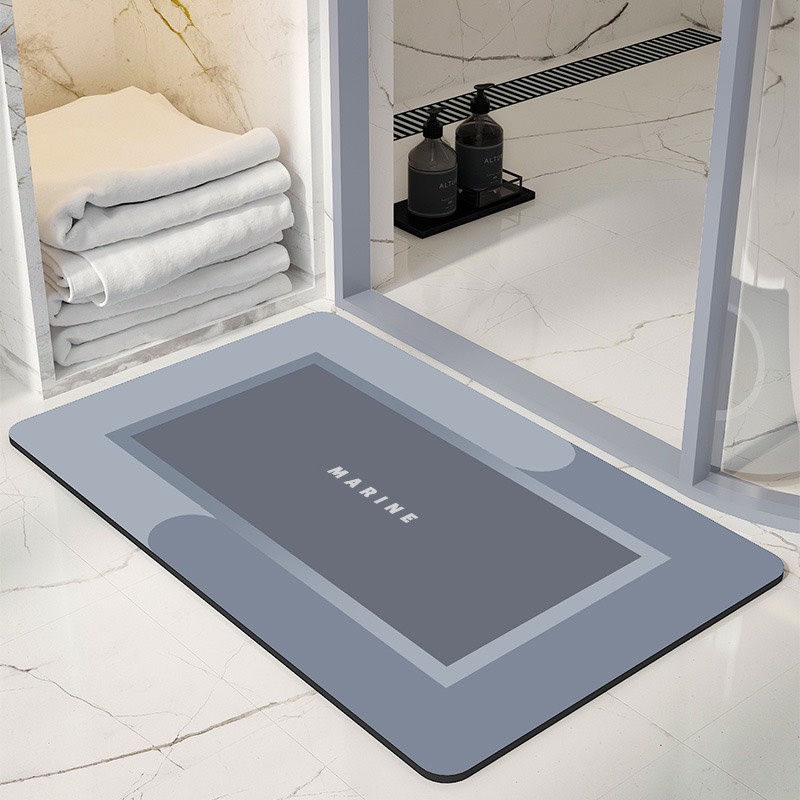 Thảm Dậm Chân Silicon BATHMAT Hút Nước Siêu Thấm Siêu Mềm Siêu Dày, Thấm Nước Chất Liệu Chống Trượt