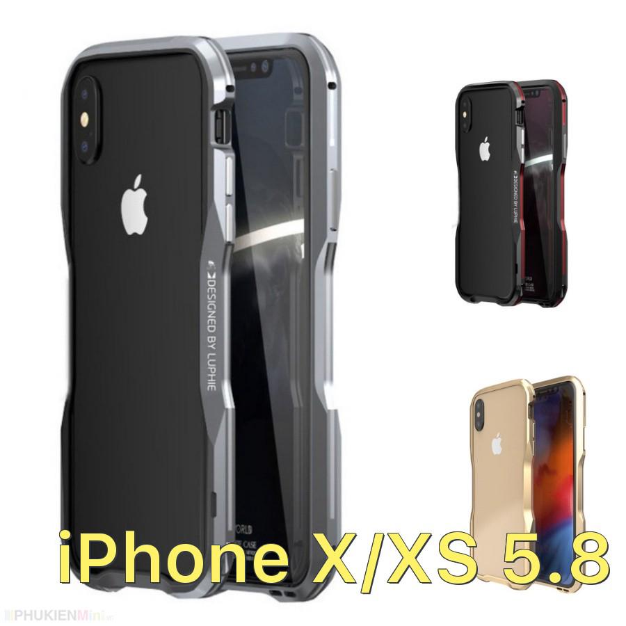 Viền nhôm bumper LUPHIE siêu nhẹ phối màu cho iPhone X/XS 5.8