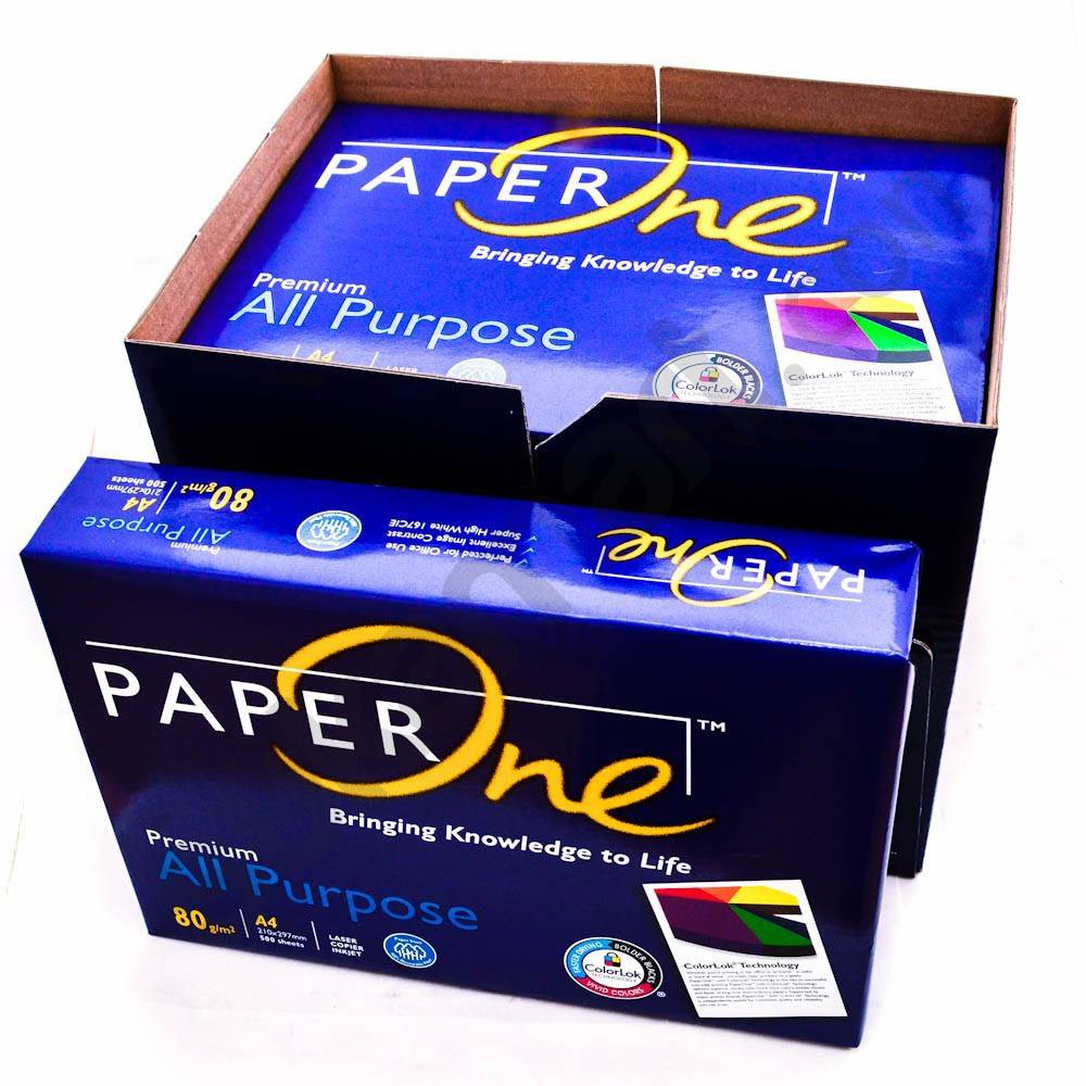 Giấy A4 Paper One 80gsm , giá rẻ dành cho văn phòng trắng sạch chất lượng tốt . Do VPP Hiếu Cường cung cấp