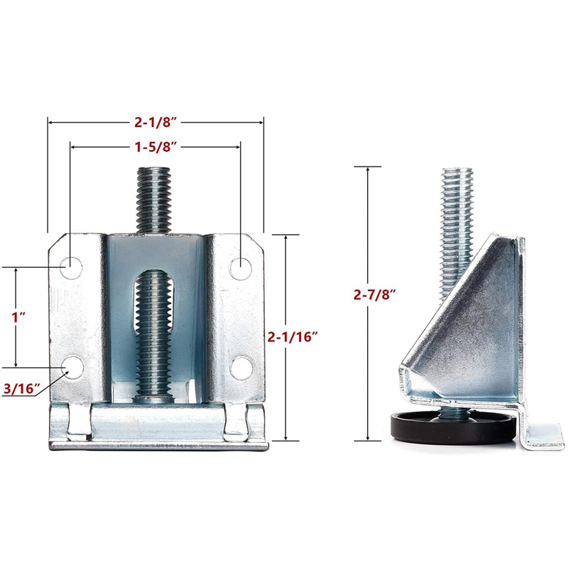 Dụng Cụ Cân Bằng Chân Bàn Có Thể Điều Chỉnh Kèm Đai Ốc Khóa Tiện Dụng