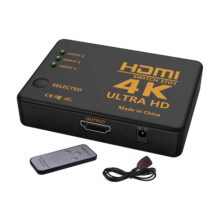 Bộ Chuyển Đổi HDMI 4K Tốc Độ Cao 3 Trong 1 Cho Máy Chiếu DVD PS3 PC