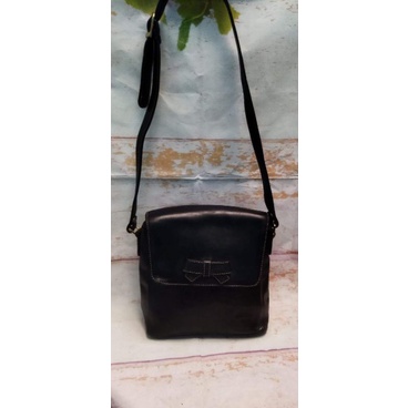 Túi si đeo chéo da thật fom hộp