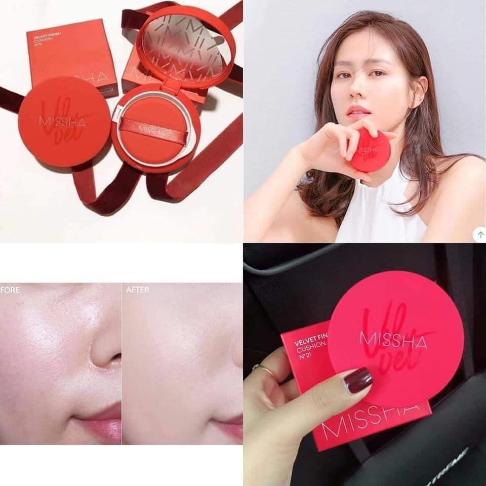 Phấn Nước Missha Velvet finish Cushion Tone 21 và 23