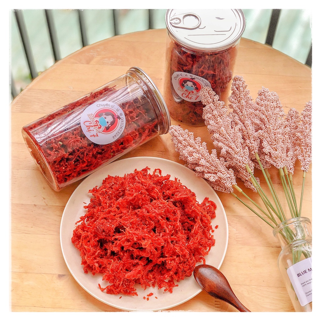 Khô bò sợi, hủ pet 300gr, Ăn vặt chị 7 | BigBuy360 - bigbuy360.vn