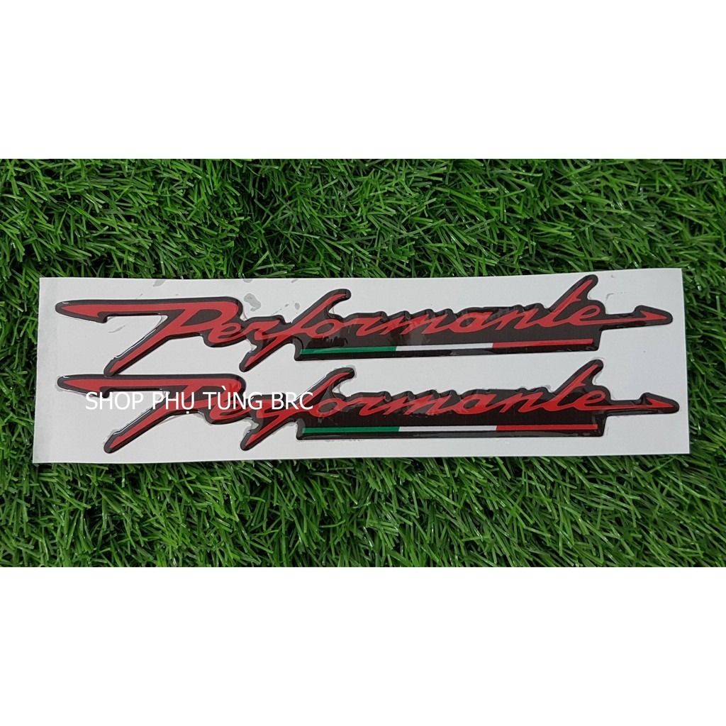 Tem Performante trang trí xe máy