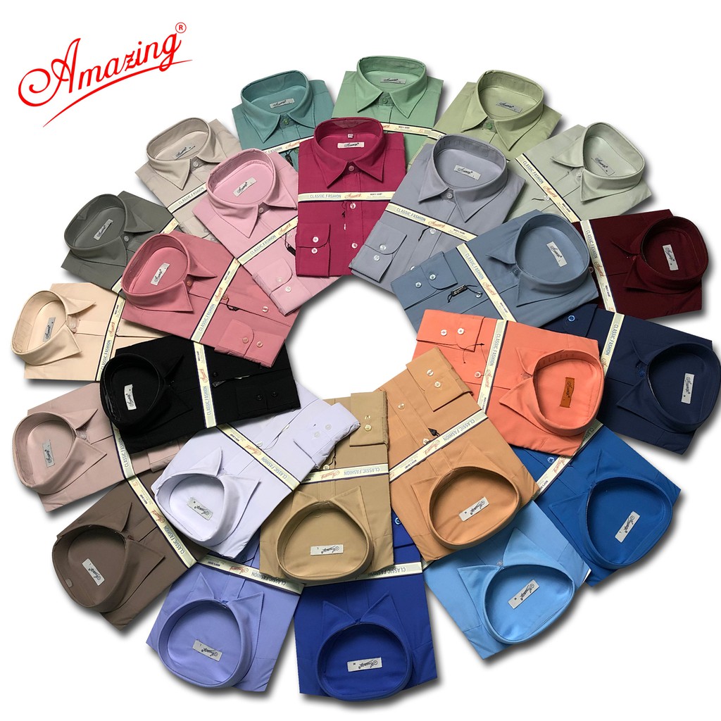 Áo sơ mi nam màu xám Amazing, vải KT silk mềm mượt, thời trang công sở trung niên, size tới 95kg