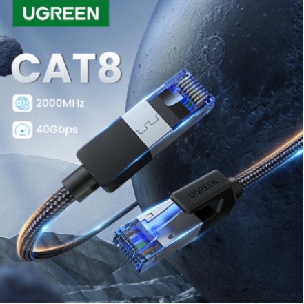Dây cáp mạng RJ45 Ethernet Cat8 Chính hãng Ugreen NW153  80429 80430 80431 80432 80433