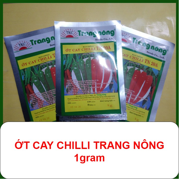 Hạt Giống Ớt Cay Chilli Trang Nông 1gram