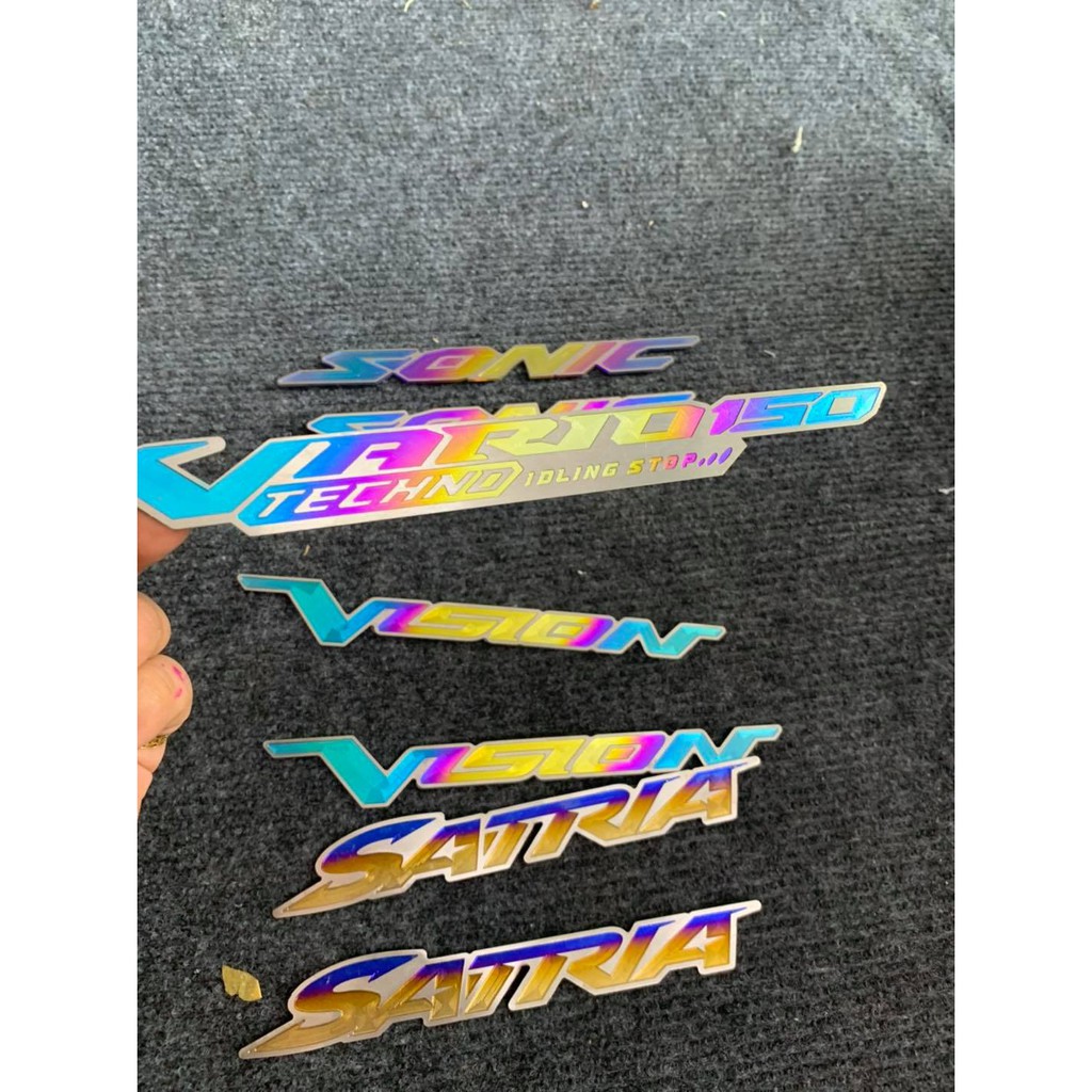 Miếng dán logo Titan  thay thế Team Xe wave dream sirius exciter winer sonic vairo satria