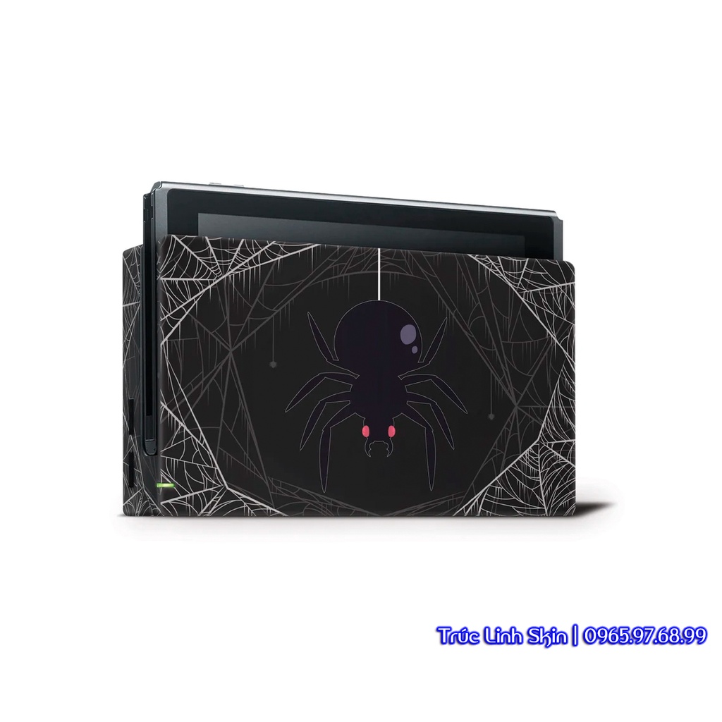 Skin decal dán Nintendo Switch V1, V2 / OLED mẫu Spooky Spider